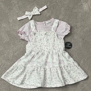 Floral Dress with Headband Set NWOT